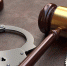 Gavel and handcuffs on wooden table background - Газета Областная