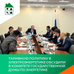 Тарифную политику в электроэнергетике обсудили в Комитете Государственной Думы по энергетике