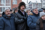 Открытие памятника Вячеславу Трубникову в Иркутске