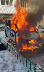 С наступлением морозов в Приангарье произошло шесть автомобильных возгораний
