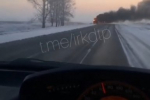 Санитарный автомобиль сгорел на дороге Иркутск - Баяндай