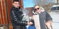 Акции ко Дню защитника Отечества прошли в округах №22 и №34 депутатов Татьяны Марченко и Ивана Брилки - Дума города Иркутска