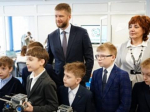 Евгений Стекачев и Руслан Болотов посетили детский технопарк «Кванториум» в школе №55