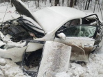 Авария произошла в воскресенье на Байкальском тракте вблизи деревни Бурдаковка
