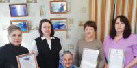 Вручение юбилейной медали «80 лет Победы в Великой Отечественной войне 1941—1945 гг.» - Министерство социального развития