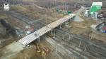 Под Иркутском на Батарейной установили все пролетные строения для путепровода