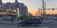 Место аварии на Баумана. Фото Госавтоинспекции Иркутска - Irk.Ru