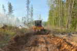 Открытый огонь потушили на крупном пожаре в деревне Егоровщина под Иркутском