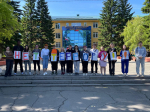 Студенты первого курса Агрономического факультета провели флешмоб «Мы против террора» фото
