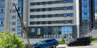 Авария на 4-й Железнодорожной. Фото из телеграм-канала «ДТП38RUS» - Irk.Ru