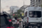 В Иркутске автокран столкнулся с троллейбусом