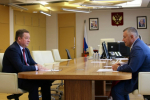 Губернатор Игорь Кобзев обсудил вопросы развития Приангарья с главой Росимущества