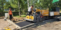 В Иркутске начали асфальтировать тротуары на «Аллее здоровья» - Baikal24.Ru