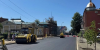 В Иркутске на улице Дзержинского уложили нижний слой асфальта - КП-Иркутск
