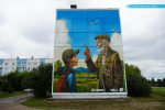 Шесть патриотичных муралов создали художники в Иркутской области