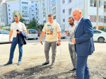 Ремонт подпорных стен, лестниц и арок ведется в Университетском (фоторепортаж)