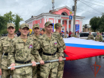 Росгвардейцы Приангарья приняли участие в праздновании Дня Государственного флага Российской Федерации