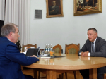 Губернатор Игорь Кобзев предложил президенту РАН поддержать Приангарье в вопросах селезащиты