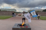 Патриотический веломарафон Владислава Стародава из Иркутска в Санкт-петербург завершился