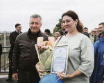 Город открыл дорогу над рельсами. 30 августа (раньше запланированного срока) ввели в эксплуатацию путепровод на станции Батарейной