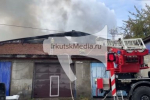 В Иркутске локализовали крупный пожар на Мельниковском рынке