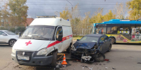 Автомобиль скорой помощи пострадал в ДТП в Братске - ИА Альтаир
