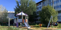 Благоустройство детской площадки в округе № 21. Фото пресс-службы думы Иркутского района - Irk.Ru