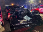 В ДТП на улице Коминтерна в Ангарске две иномарки превратились в груду искореженного железа