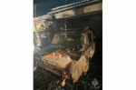 В Тайшетском районе вспыхнул грузовик
