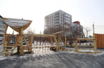 В микрорайоне Первомайском города Иркутска благоустроили сквер