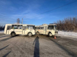 Два автобуса столкнулись в Иркутске: водитель пострадал, пассажиры — нет