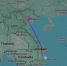 Маршрут полета. Скриншот с сайта flightradar24 - Irk.Ru