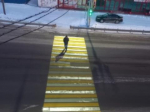 В Приангарье на Байкальском тракте установили 14 проекционных пешеходных переходов