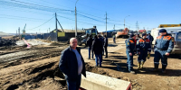 Обстановка с подтоплениями. Фото из канала губернатора Иркутской области Игоря Кобзева в МАХ - Irk.Ru