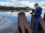 В Благовещенском затоне затонуло судно