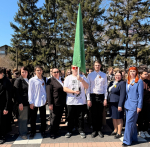 «Пламя гордости за Победу»: студенты и преподаватели Иркутского ГАУ приняли участие в героико-патриотической акции фото