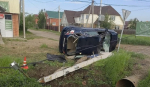 Водитель сбил опору с интернет-кабелями в районе Грановщины