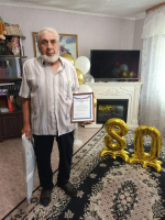 С юбилеем поздравили жителя Боханского района Николая Васильевича Болгова