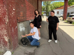 Студенты Иркутского ГАУ приняли участие в АРТ-РЕЙДе по устранению деструктивной рекламы фото