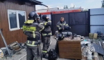 При пожаре в Черемхове пострадали мужчина и четырёхлетний ребёнок