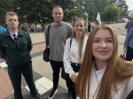 Молодежный совет Управления Росприроднадзора принял участие в митинге-концерте, посвященном Дню Государственного флага России