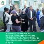 В 2026 году в Ангарске по областной программе капремонта запланированы работы в 98 многоквартирных домах