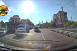 Маршрутка протаранила иномарку на Байкальской в Иркутске