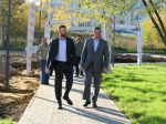 Депутаты Думы Иркутска вместе с мэром оценили ход благоустройства парка «Караси» в Юбилейном